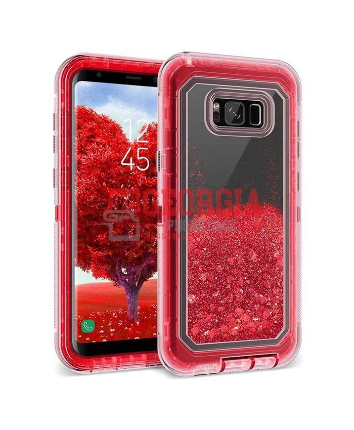 Forbindelse Plateau Ekstremt vigtigt D18-Red Glitter 6.2inch Samsung Galaxy S8 Plus Hybrid Robot Hard Case Heavy  Duty Back Cover – Georgia Phone Case