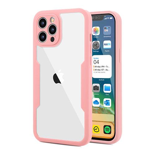 D38-Luxury Pink Diamond 5.4inch iPhone 12 Mini Bling 2 in 1 Shockproof TPU  Case Glitter Hard Back Cover - Georgia Phone Case